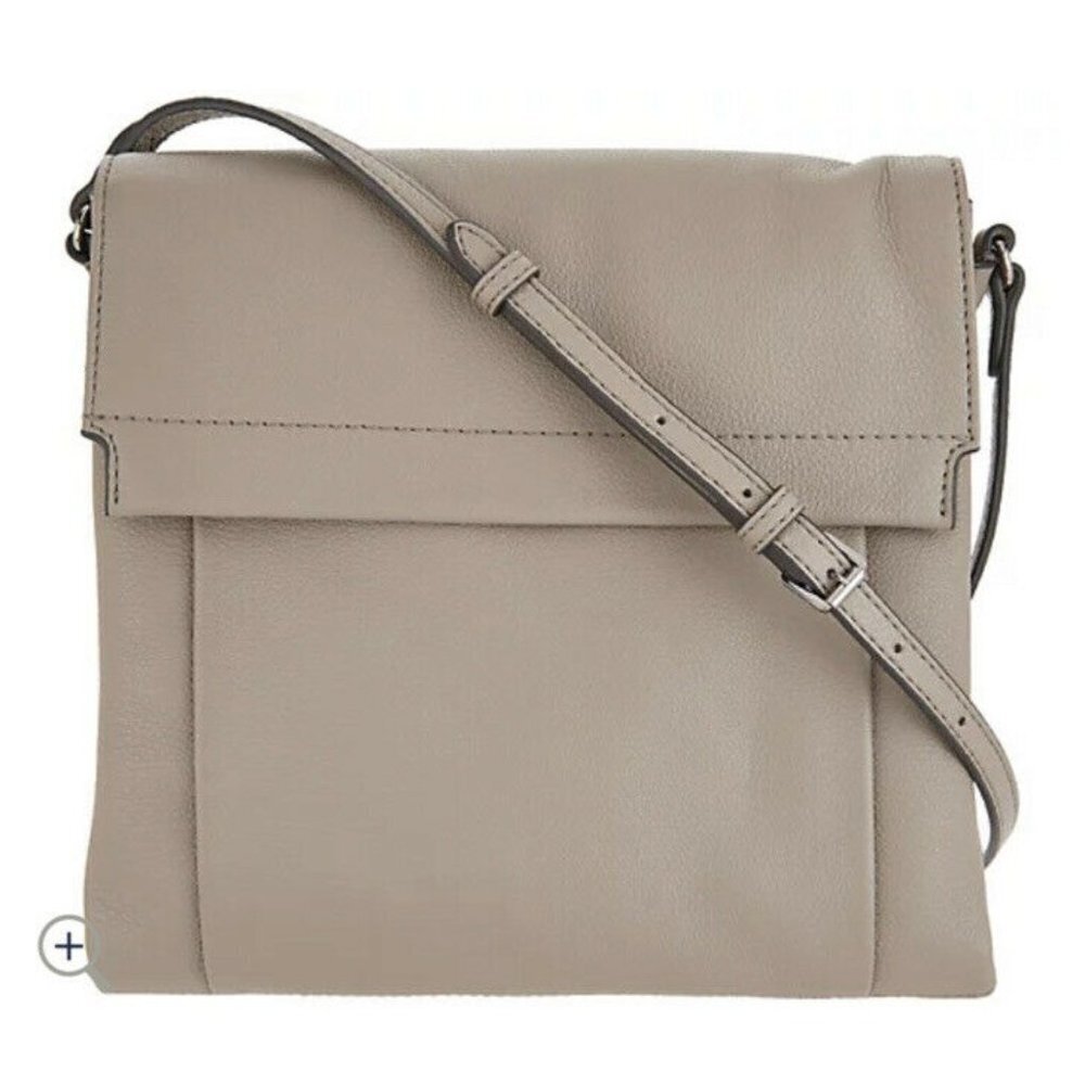 Vince Camuto Large Leather Crossbody - Min Gray Color Bag